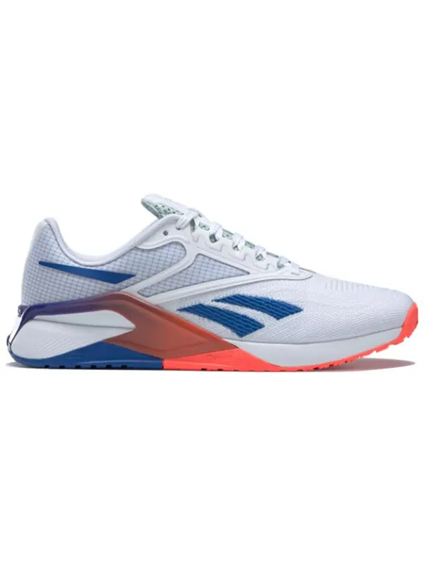 Кроссовки nano x2 'white vector blue gradient' Reebok — изображение 2 из 4, белый/синий/оранжевый