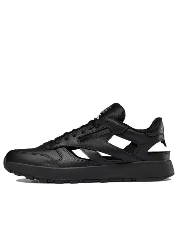 Кроссовки maison margiela x classic leather dq 'black' Reebok — изображение 1 из 4, черный