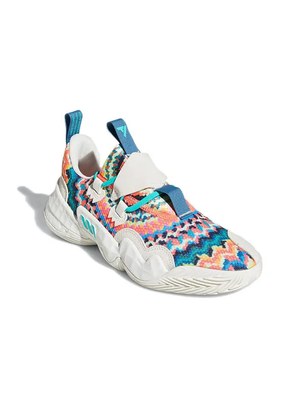 Кроссовки trae young 1 Adidas — изображение 3 из 4, синий/оранжевый