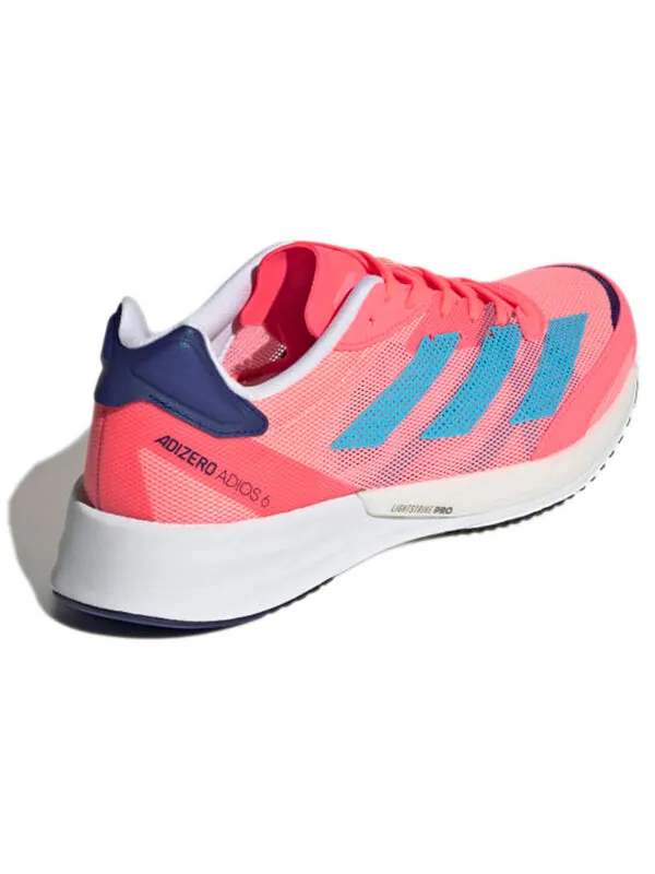 Кроссовки adizero adios 6 Adidas — изображение 4 из 4, розовый/синий/белый