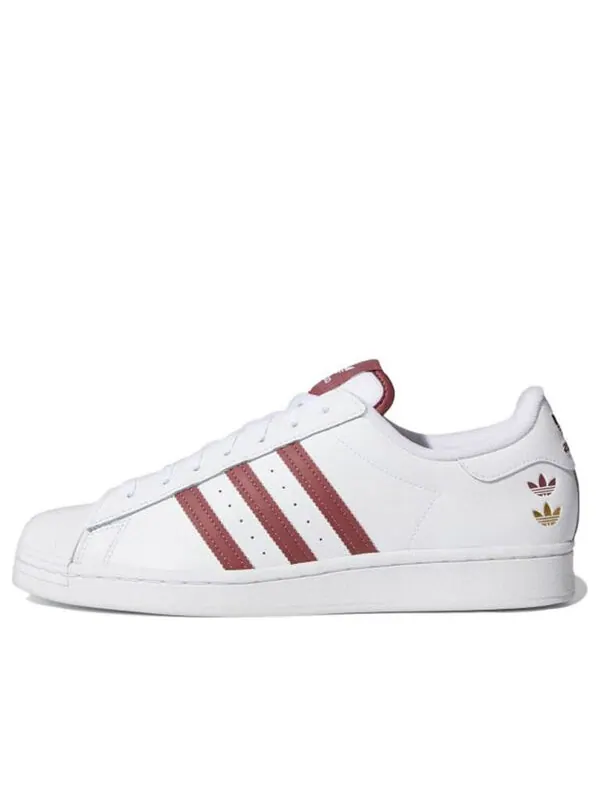 Кроссовки мужские Adidas Superstar с логотипами бренда — изображение 1 из 4, белый/фиолетовый
