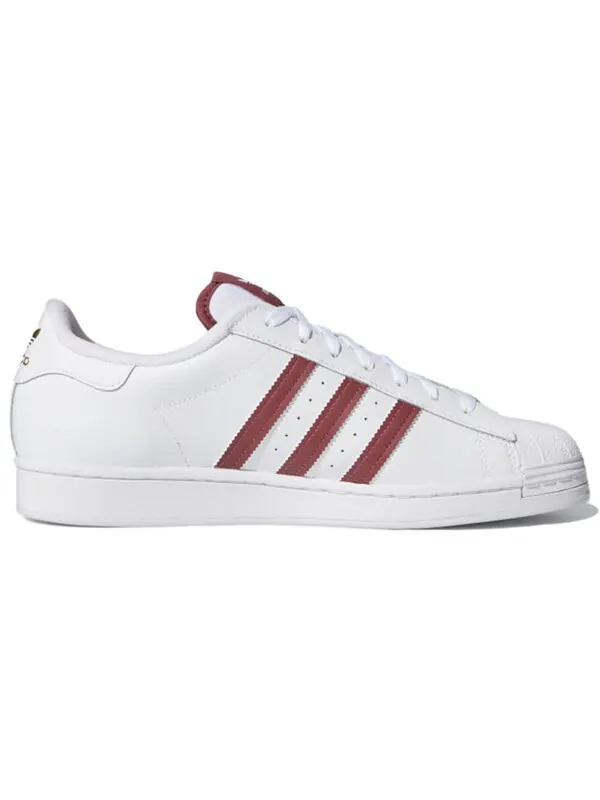 Кроссовки мужские Adidas Superstar с логотипами бренда — изображение 2 из 4, белый/фиолетовый