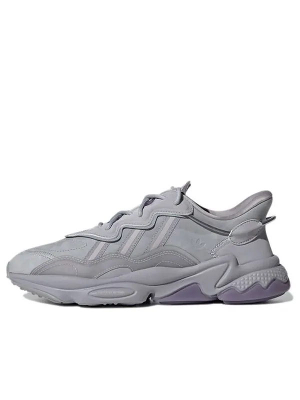 Кроссовки оригинальные ozweego cozy износостойкие кроссовки Adidas — изображение 1 из 4, серый/фиолетовый