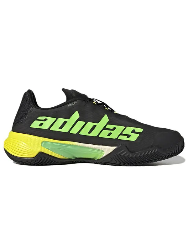 Кроссовки barricade clay мужские теннисные туфли Adidas — изображение 3 из 4, черный/зеленый