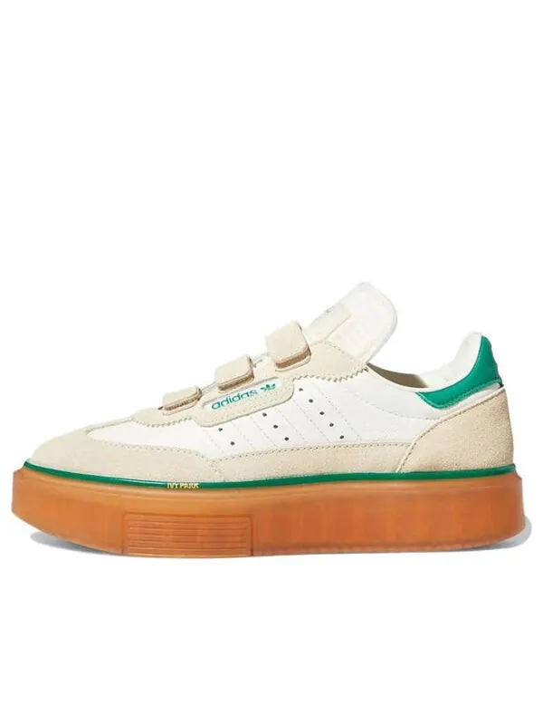 Кроссовки ivy park x super sleek 3 ремешка Adidas — изображение 1 из 4, белый/зеленый