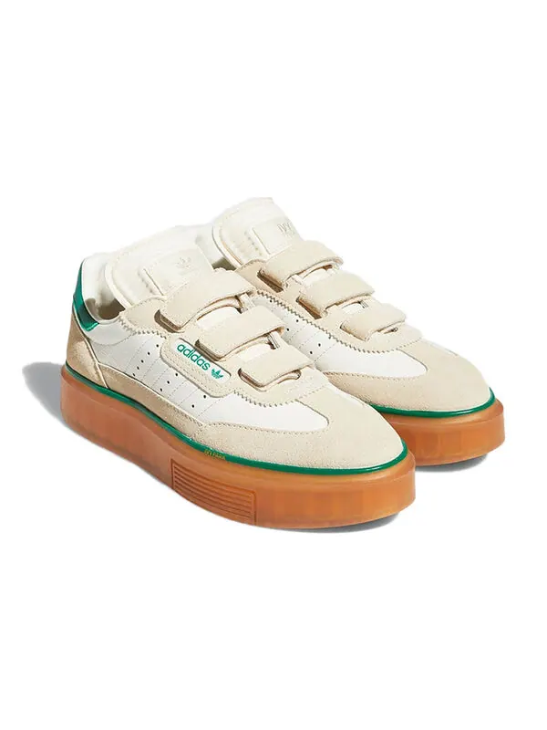 Кроссовки ivy park x super sleek 3 ремешка Adidas — изображение 3 из 4, белый/зеленый