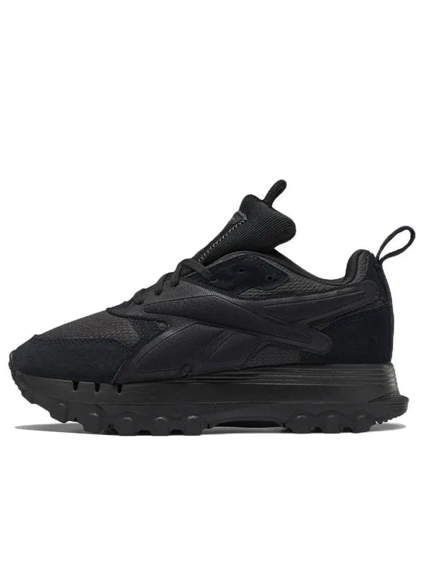 Кроссовки classic leather v2 x cardi b 'core black' Reebok — изображение 1 из 4, черный
