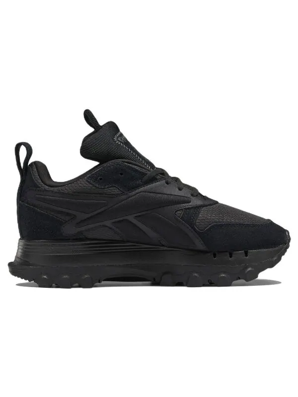 Кроссовки classic leather v2 x cardi b 'core black' Reebok — изображение 2 из 4, черный