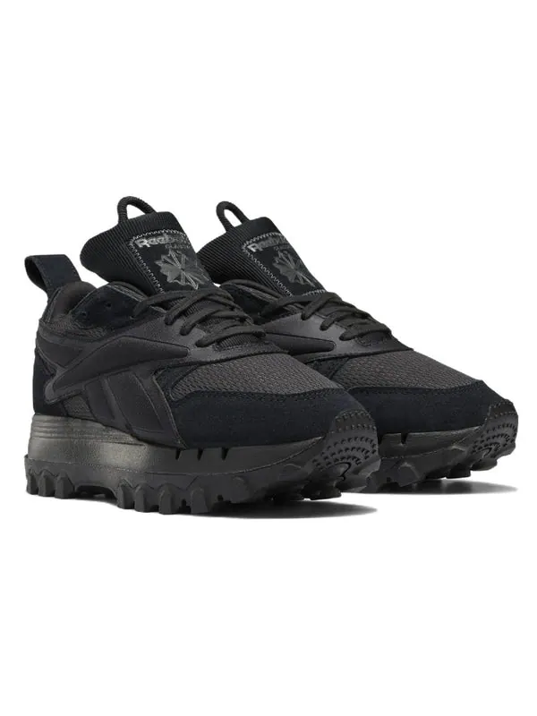 Кроссовки classic leather v2 x cardi b 'core black' Reebok — изображение 3 из 4, черный