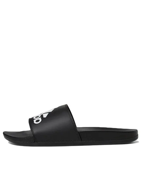Тапочки adilette comfort slide 'black white' Adidas — изображение 1 из 4, черный