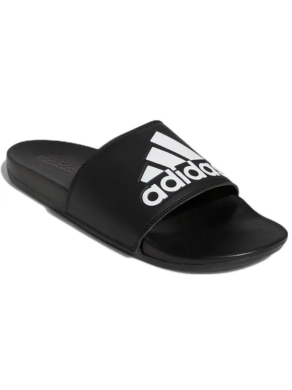 Тапочки adilette comfort slide 'black white' Adidas — изображение 3 из 4, черный