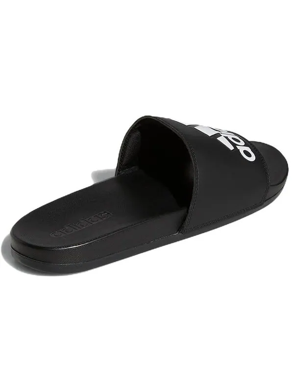 Тапочки adilette comfort slide 'black white' Adidas — изображение 4 из 4, черный