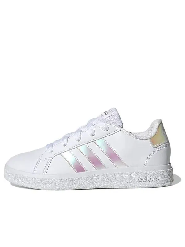 Кроссовки grand court 2.0 lifestyle tennis shoes 'white iridescent' Adidas — изображение 1 из 4, белый//белый