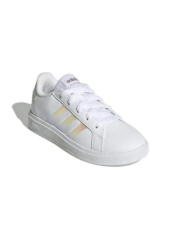 Кроссовки grand court 2.0 lifestyle tennis shoes 'white iridescent' Adidas — изображение 3 из 4, белый//белый