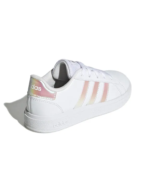 Кроссовки grand court 2.0 lifestyle tennis shoes 'white iridescent' Adidas — изображение 4 из 4, белый//белый