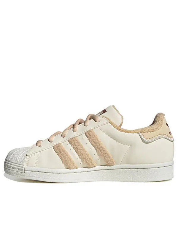 Кроссовки оригиналы суперзвезда Adidas — изображение 1 из 4, кремовый/коричневый