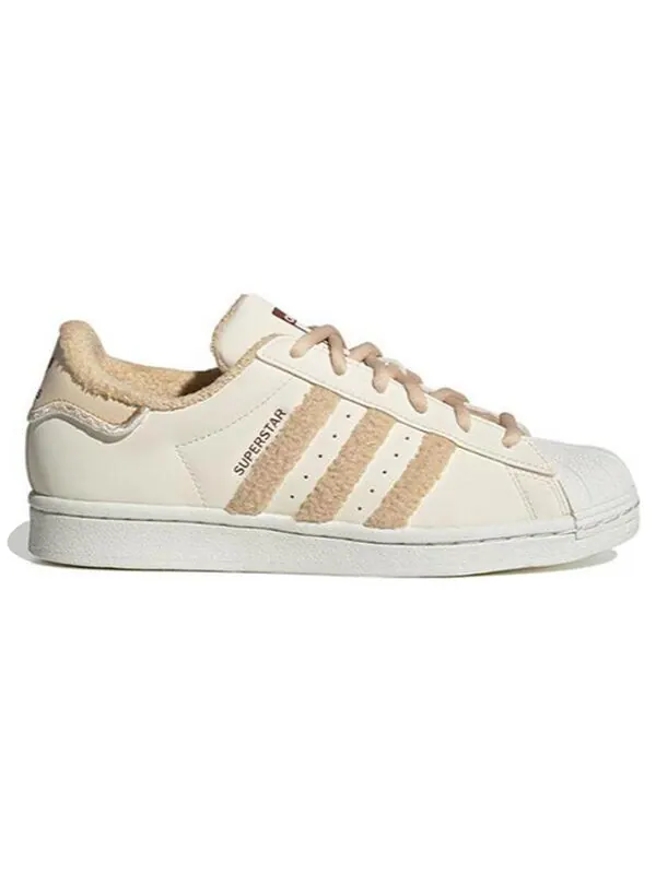 Кроссовки оригиналы суперзвезда Adidas — изображение 2 из 4, кремовый/коричневый