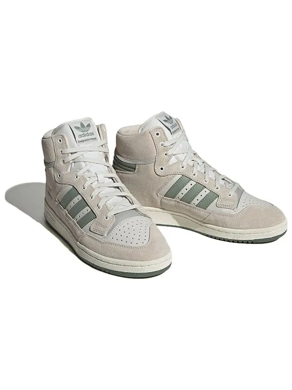 Кроссовки оригиналы centennial 85 высокие Adidas — изображение 3 из 4, серый/зеленый