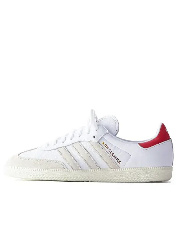 Кроссовки x kith samba og Adidas — изображение 1 из 4, белый/красный