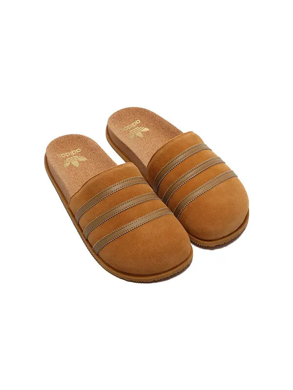 Тапочки adimule lea slide 'light brown' Adidas — изображение 4 из 4
