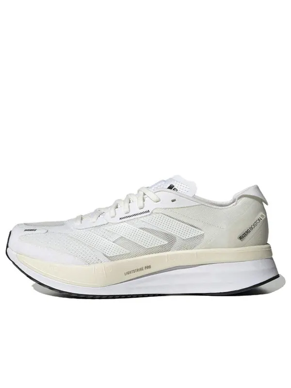 Кроссовки adizero boston 11 shoes 'white' Adidas — изображение 1 из 4, белый/черный