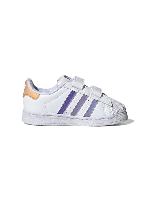 Кроссовки оригиналы суперзвезда Adidas — изображение 2 из 4, белый/светлый фиолетовый