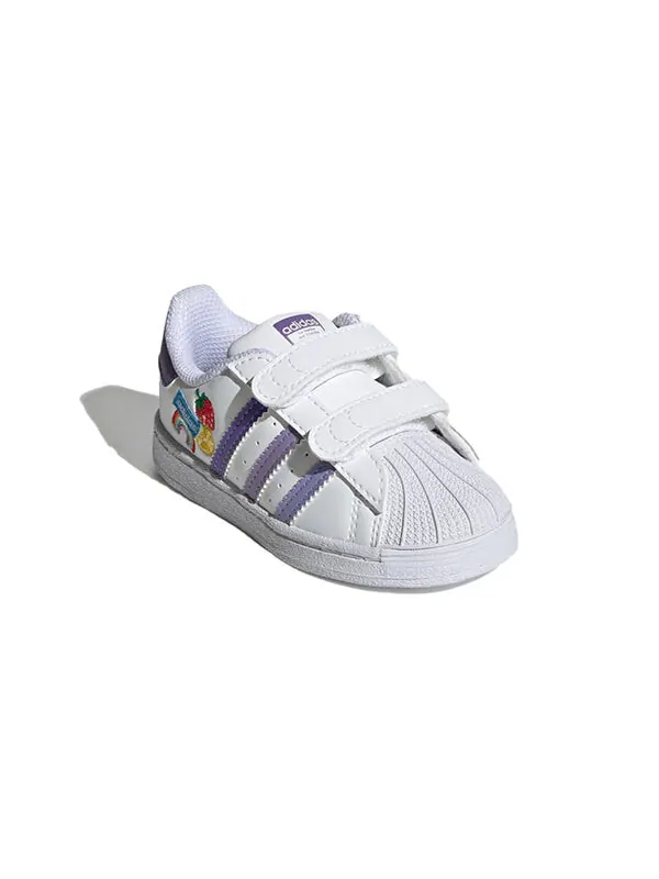 Кроссовки оригиналы суперзвезда Adidas — изображение 3 из 4, белый/светлый фиолетовый