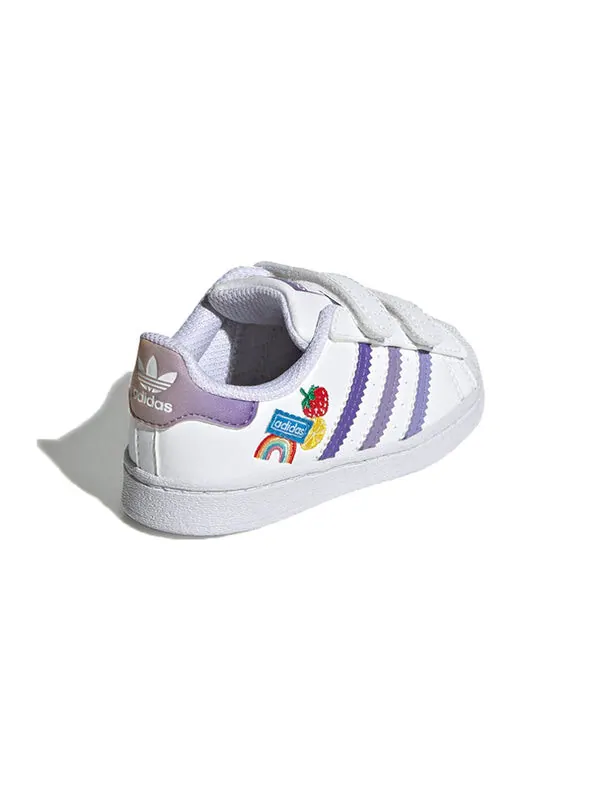 Кроссовки оригиналы суперзвезда Adidas — изображение 4 из 4, белый/светлый фиолетовый