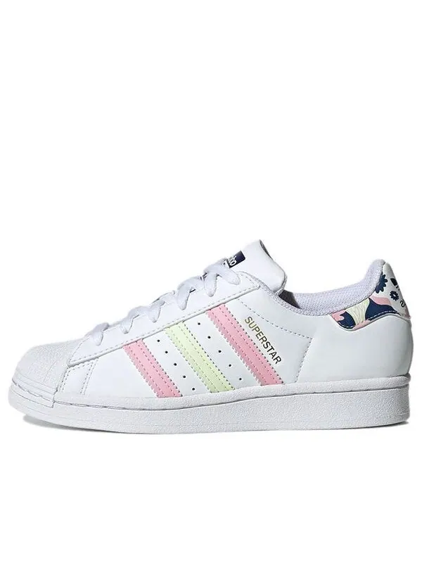 Кроссовки оригиналы суперзвезда Adidas — изображение 1 из 4, белый/розовый/желтый