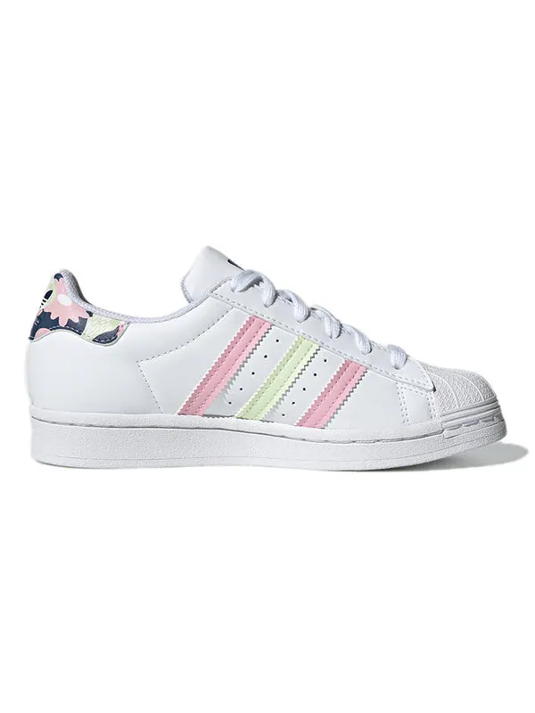 Кроссовки оригиналы суперзвезда Adidas — изображение 2 из 4, белый/розовый/желтый