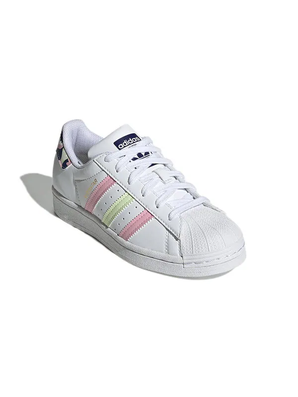Кроссовки оригиналы суперзвезда Adidas — изображение 3 из 4, белый/розовый/желтый