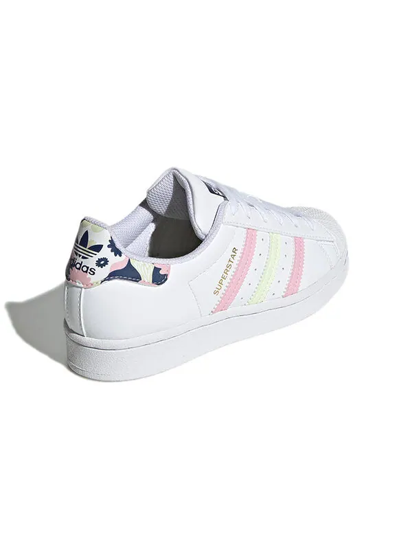 Кроссовки оригиналы суперзвезда Adidas — изображение 4 из 4, белый/розовый/желтый