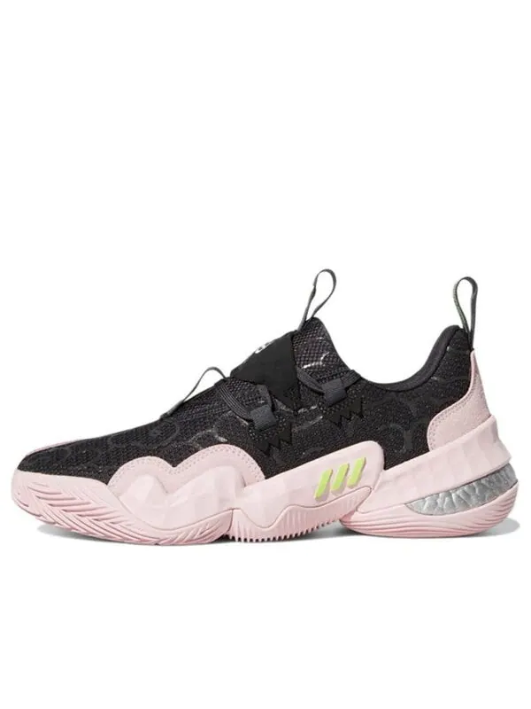 Кроссовки trae young 1 розовые Adidas — изображение 1 из 4, черный/розовый