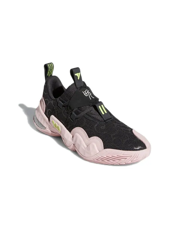 Кроссовки trae young 1 розовые Adidas — изображение 3 из 4, черный/розовый