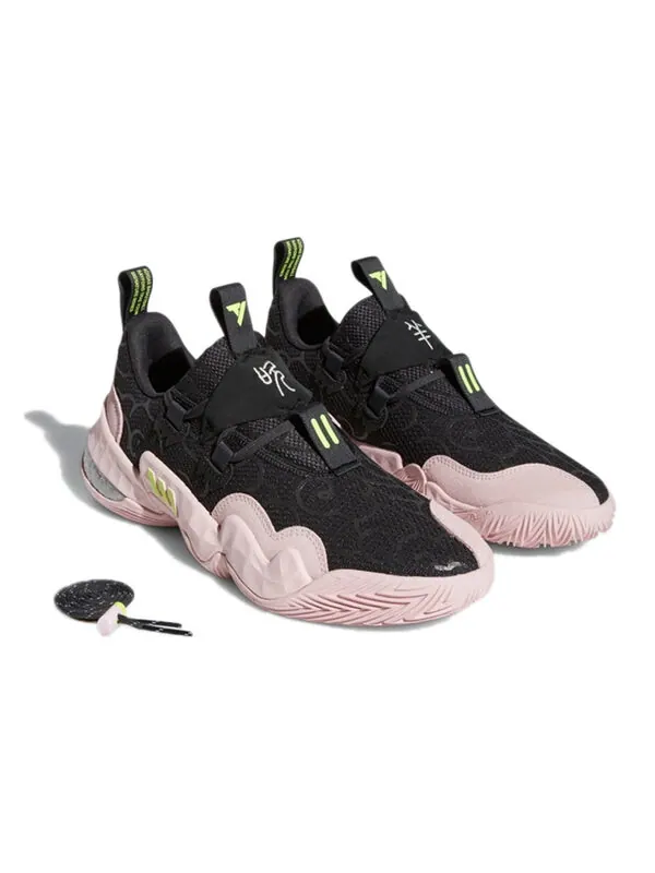 Кроссовки trae young 1 розовые Adidas — изображение 4 из 4, черный/розовый