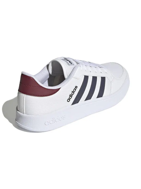 Кроссовки neo breaknet Adidas — изображение 4 из 4, белый/бордовый