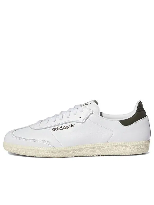 Кроссовки samba adv Adidas — изображение 1 из 4, белый/белый/оливковый