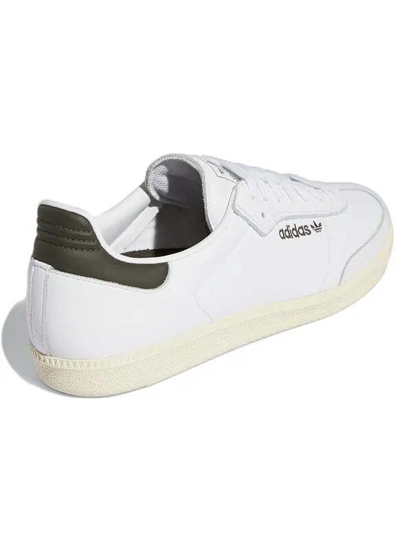 Кроссовки samba adv Adidas — изображение 4 из 4, белый/белый/оливковый