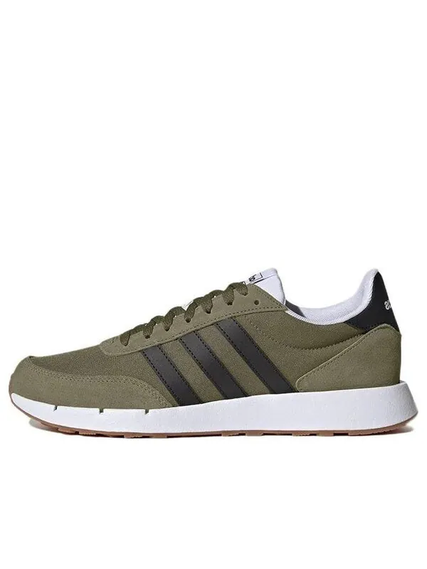 Кроссовки запатились run 60s 2.0 Adidas — изображение 1 из 4, оливковый/черный/белый