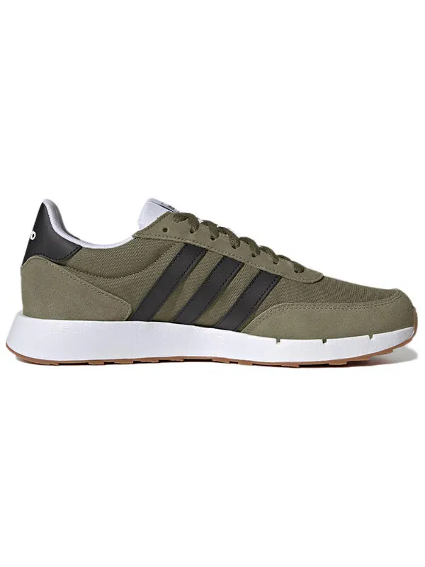 Кроссовки запатились run 60s 2.0 Adidas — изображение 2 из 4, оливковый/черный/белый
