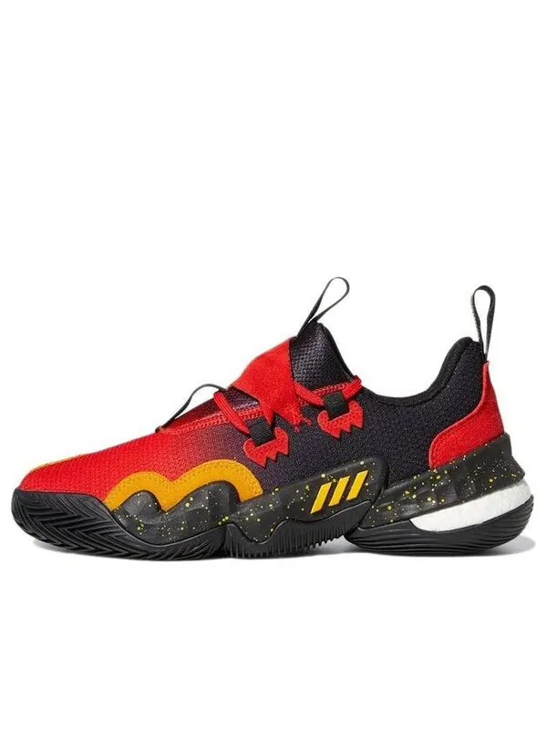Кроссовки trae young 1 Adidas — изображение 1 из 4, черный/красный/желтый