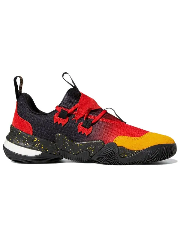 Кроссовки trae young 1 Adidas — изображение 2 из 4, черный/красный/желтый