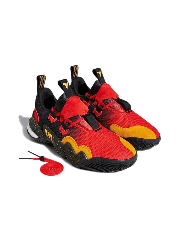 Кроссовки trae young 1 Adidas — изображение 4 из 4, черный/красный/желтый