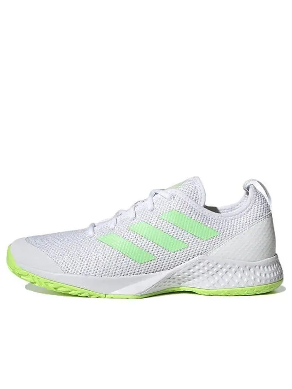 Кроссовки courtflash 'white beam green' Adidas — изображение 1 из 4, белый/зеленый