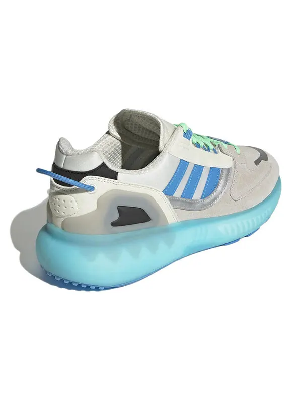 Кроссовки zx 5k boost Adidas — изображение 4 из 4, белый/синий/зеленый