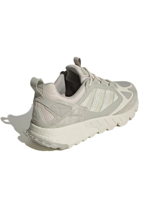 Кроссовки оригинал zx 1k boost 2.0 Adidas — изображение 4 из 4, серый/кремовый
