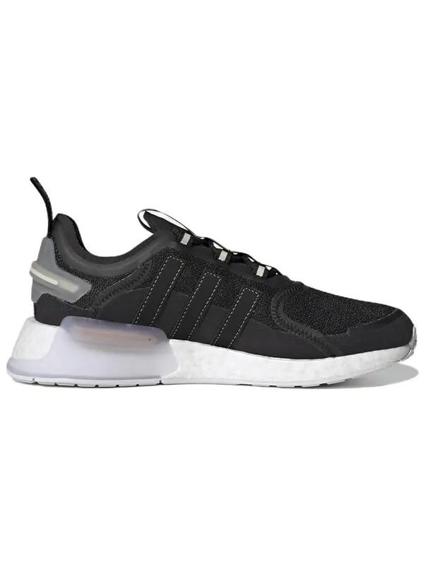Кроссовки nmd_r1 v3 'black aluminium' Adidas — изображение 2 из 4, черный/фиолетовый