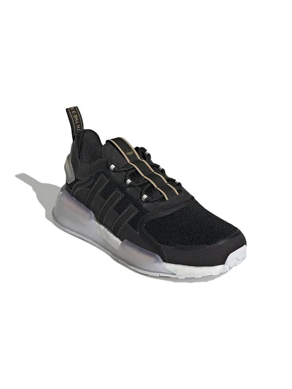 Кроссовки nmd_r1 v3 'black aluminium' Adidas — изображение 3 из 4, черный/фиолетовый