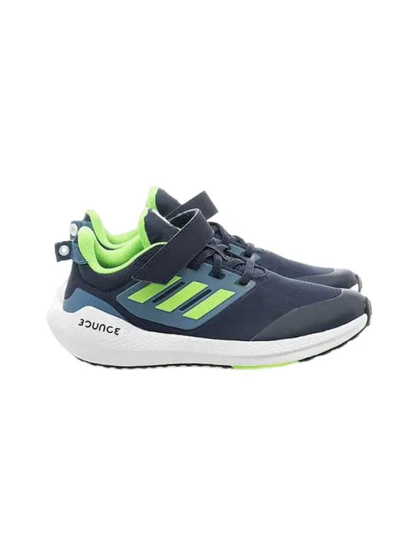 Кроссовки (GS) Adidas EQ21 Run 2.0 Bounce Sport Running 'Black Solar Green' — изображение 2 из 4, черный/зеленый