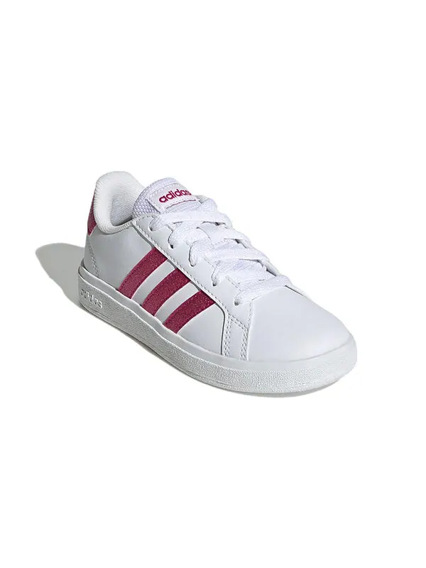 Кроссовки (GS) Adidas Grand Court 2.0 Lifestyle Tennis Shoes 'White Real Magenta' — изображение 3 из 4, белый//белый